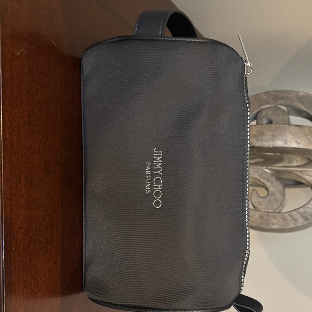 Jimmy Choo Parfums  Black Leather Toiletry Pouch